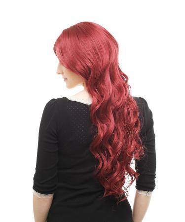 WIG ME UP 9321L-39 - Long Aubergine-Red Wet-Look Curly Wig | International Shipping Available - Buy Online on GoSupps.com
