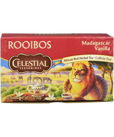 Celestial Seasonings Madagascar Vanilla Red Tea Bags - 20 Count (Pack of 20)