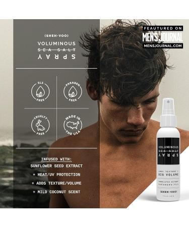 SHEH VOO Sea Salt Spray - Voluminous Texturizing Spray - UV & Heat Protection - 4 fl oz - Buy Online on GoSupps.com