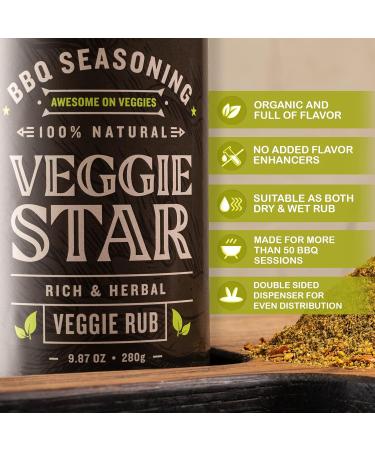 BBQ Moments Vegetable Seasoning 280g - 7-Veggie Rub for Grilling | BBQ Veggie Dry Rub Greens Seasoning Mix with Paprika - Buy Online on GoSupps.com