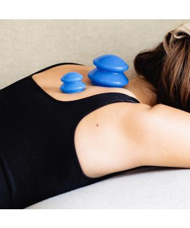 Biowee Silicone Cupping Set - 4 Anti-Cellulite Massage Devices for Professional Cupping Therapy Muscle Relaxation & Anti-Aging | International Shipping Available - Buy Online on GoSupps.com