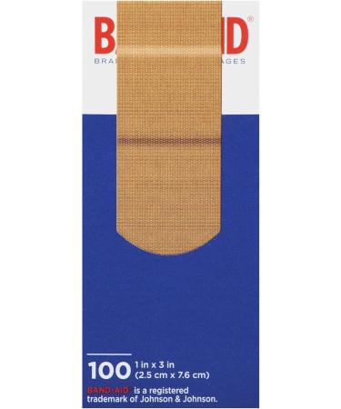 Johnson & Johnson Flexible Fabric Adhesive Bandages - 1x3 | 100 per Box (Pack of 12) - Buy Online Internationally - Buy Online on GoSupps.com