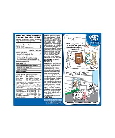 Pop-Tarts Breakfast Toaster Pastries  Frosted Blueberry Flavored  22 oz (12 Count) - Buy Online on GoSupps.com