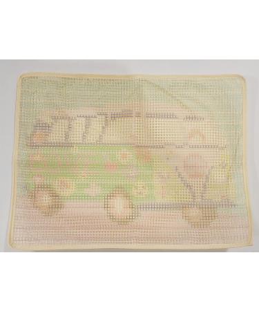 LAPATAIN DIY Latch Hook Kit - Flower Car Carpet Embroidery Set for Home Decor 20x15inch - Buy Online on GoSupps.com