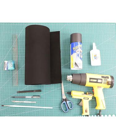 OISAKLD EVA Foam Sheet 2mm Black - 13.7 x 39 - 74 kg/m Density for Crafting and Cosplay - Buy Online on GoSupps.com