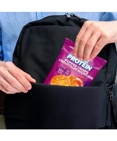 Pure Protein Popped Crisps Sweet Chili High Protein Snack 12 g Protein 8 X 36 g bags - Buy Online on GoSupps.com