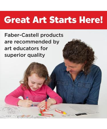 Faber-Castell Beeswax Crayons - 12 Vibrant Colors in Durable Storage Case (12 Count) - Buy Online on GoSupps.com