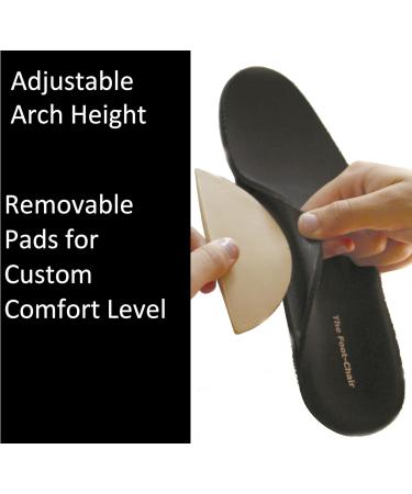 FootChair Orthotics with Adjustable Arch Height Pads | Relieve Plantar Fasciitis & Foot Pain | Women's 11-12.5 & Men's 9-10.5 - International Shipping Available - Buy Online on GoSupps.com