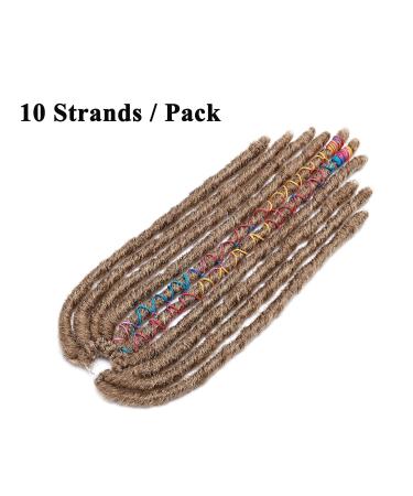 Buy Sego 18 Handmade Dreadlocks Braids Extensions - Synthetic Crochet Afro Hair (Honey Blond) | International Shipping Available - Buy Online on GoSupps.com