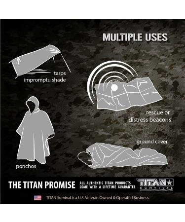 TITAN Survival Two-Sided XL Emergency Mylar Survival Blankets 5-Pack - Woodland Camo (70 x 90) - Buy Online on GoSupps.com
