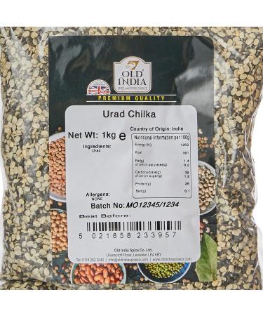 Old India Urad Chilka 1kg - Premium Quality Black Lentils for Authentic Indian Cooking - Buy Online on GoSupps.com