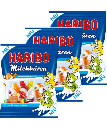  HARIBO Haribo Pack of 3 x 175g Fruit Gelatin Teddy Bear with White Backing - Buy Online on GoSupps.com