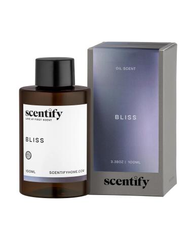 Scentify Bliss Aroma Oil Refill Scent for Oil Diffusers - Eucalyptus Bergamot Tea & Powdery Scents - Luxurious Relaxing Aromatherapy Diffuser Fragrance Non-Toxic & Pet-Friendly 3.4 oz