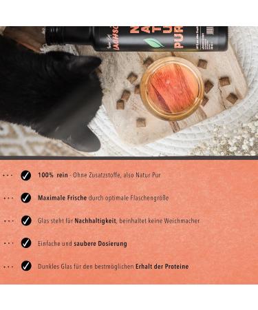 Premium Salmon Oil for Dogs & Cats 500ml - Rich in Omega 3 & 6 - BARF Fischl 100% Natural Freshly Bottled in Germany | Real Food Quality Without Additives - Buy Online on GoSupps.com