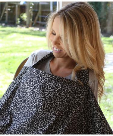 BebeChic.UK Oeko-Tex Certified 100% Cotton Breastfeeding Cover - Boned Nursing Top - Wild Thyme/White Dot - Buy Online on GoSupps.com