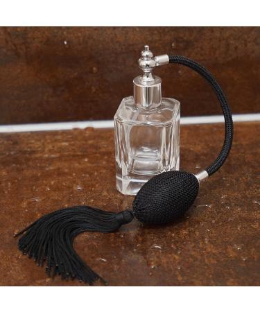 Fantasia Glass Atomizer with Ball Pump - Refillable 100ml Perfume Atomizer for Home & Travel - Square Design - Buy Online on GoSupps.com