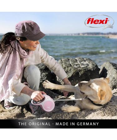 Shop Flexi Dog Leash - Extendable with Soft Handle | 3m 5m 8m | Perfect for Small Dogs (8-20kg) - Pink Rose - Buy Online on GoSupps.com