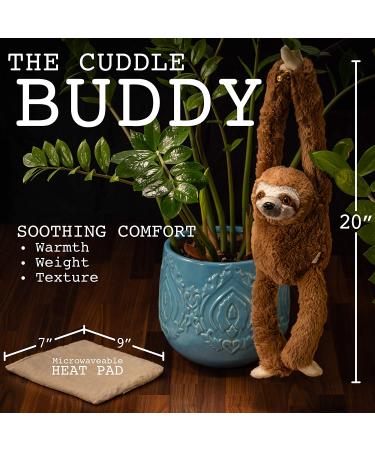 Heating Pad for Cramps - Weighted Sloth Stuffed Animal - Microwavable Pain Relief for Period Cramps - Giftable Sloth in Canvas Bag - Buy Online on GoSupps.com