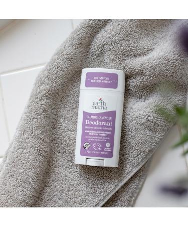 Earth Mama Calming Lavender Deodorant | Safe for Sensitive Skin Pregnancy and Breastfeeding Contains Organic Lavender Calendula and Coconut Oil No Baking Soda or Aluminum 2.65-Ounce (2-Pack) NEW Calming Lavender 2.65 Ounce (Pack of 2) - Buy Online on GoSupps.com