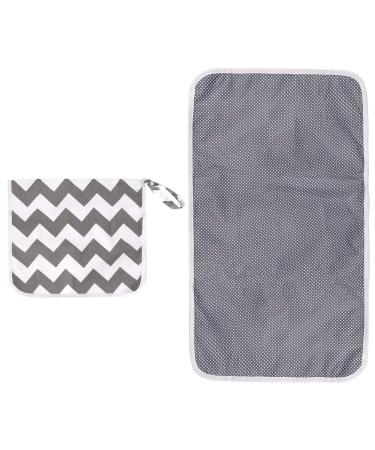Baby Portable Changing Pad Waterproof Foldable Diaper Changing Mat for Home Travel Outside Grey