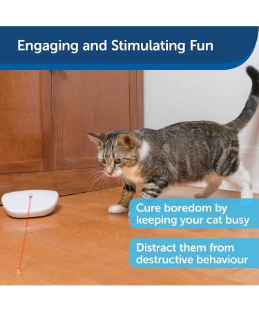 PetSafe Laser Tail Automatic Laser Light Interactive Playtime For Cats Moving Cat Toy White - Buy Online on GoSupps.com