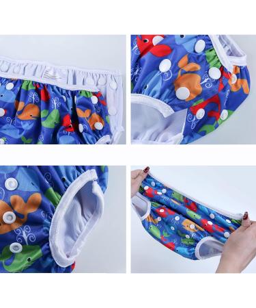 Mixidone Reusable Swimming Diaper for Toddlers | Adjustable Baby Swim Trousers (0-3 Years) - Eco-Friendly Swim Trunks for Pools & Beaches - Buy Online on GoSupps.com