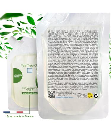 Made in France Shower Gel Bath Soap and Shampoo 3in1 Care for Body Face and Hair FAMILY PACK 2000 ml Suitable for Daily Use - Buy Online on GoSupps.com