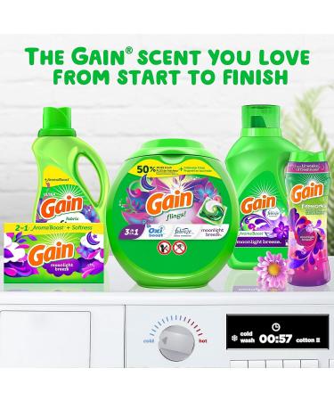 Gain Laundry Liquid Fabric Softener Moonlight Breeze Fabric Conditioner 4.16 L 190 Loads Moonlight Breeze 4.16 ml (Pack of 1) - Buy Online on GoSupps.com