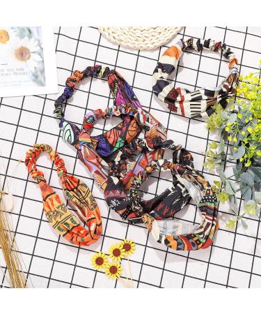 6-Piece African Boho Print Headbands for Women & Girls | Wide Elastic Turban Headwraps for Yoga & Sports - Buy Online on GoSupps.com