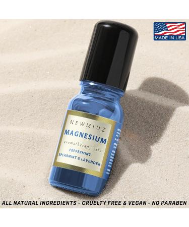 Headache Roll-On Essential Oil Blends Anti Stress Magnesium Peppermint Spearmint and Lavender & Cleansing and Protect Juniper Berry White Sage with Nerolina Smudging Oil Pack of 2 - Buy Online on GoSupps.com