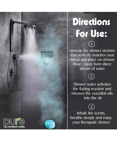 Aromatherapy Shower Steamers Gift Set - 12 Therapeutic Shower Bombs with Essential Oils | Long Lasting Vapor Tablets for Home Spa Therapy - Buy Online on GoSupps.com