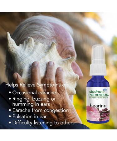 Siddha Remedies Hearing | Ear Ache & Ringing Relief | Homeopathic Medicine for Adults | Non-GMO, Alcohol-Free, Gluten-Free, Sugar-Free - Buy Online on GoSupps.com