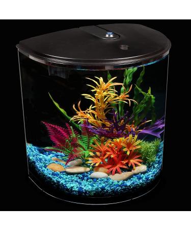 AquaView 3.5-Gallon Aquarium Starter Kit with Power Filter & LED Lighting - Ideal for Various Fish - 7 Color Selections - Buy Online on GoSupps.com