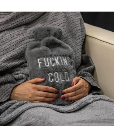 Buy Fisura 2L Hot Water Bottle Soft Cover Pain Relief Bag Washable | F*cking Cold International Shipping - Buy Online on GoSupps.com