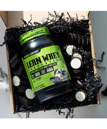 MuscleSport Lean Whey Revolutionâ¢  Whey Protein Isolate with Hydrolyzed Whey - Low Calorie  Low Carb  Low Fat  Incredible Flavors - 25g Protein per Scoop (2lb  Cookies N Cream) 2 Pound (Pack of 1) Cookies N Cream - Buy Online on GoSupps.com