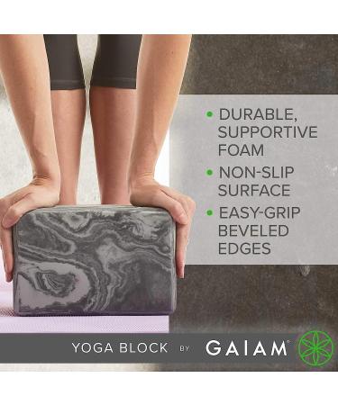 Gaiam Yoga Block - Latex-Free EVA Foam Support for Yoga, Pilates & Meditation - Non-Slip Surface - Teal Tonal - Buy Online on GoSupps.com