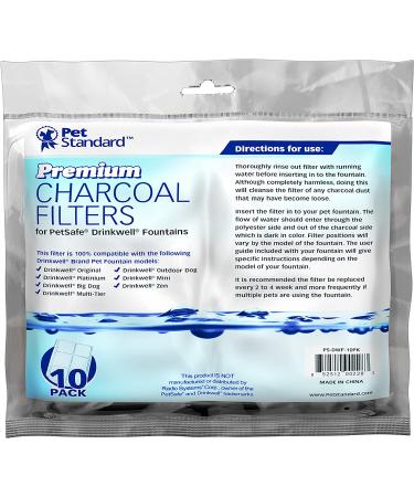 PetSafe Drinkwell Fountain Charcoal Filters - Pack of 10 | Premium Quality - Buy Online on GoSupps.com