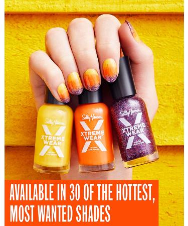 Sally Hansen Hard as Nails Xtreme Wear Nail Color 370 Black Out - Long-Lasting Nail Polish for a Bold Look - Buy Online on GoSupps.com