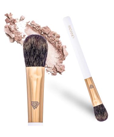 Pagano powder brush |Natural hair |Facial brush |To apply powder bronzer and highlighter |Strip -free application |P019