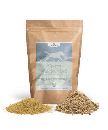 Krautery stomach herbs no.2 for dogs in top quality (250 g) - cut - species -appropriate supplementary feed for dogs free of additives sugar -free grain free 250 -