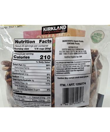Premium Kirkland Signature Organic Pecans - Fresh and Nutritious - Buy Online on GoSupps.com