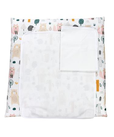 TupTam Baby Changing Mat including 2 terry cloth covers ANK019 Color: Forest/Beige Size: 70 x 50 cm Forest / Beige 70 x 50 cm