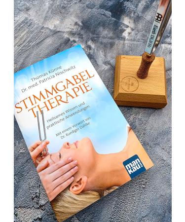 Sonic Energy Beginet Set 'Earth' - 136.10 Hz Tuning Fork with Wooden Stand & Therapy Guide | Boost Wellness - Buy Online on GoSupps.com