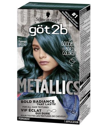 Got2b Metallics M77 Mermaid Green Permanent Hair Color - Vibrant, Long-lasting Dye - Buy Online on GoSupps.com