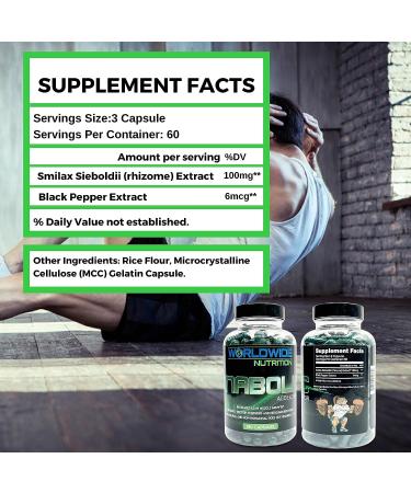 Worldwide Nutrition Anabolic Accelerator Supplement - Muscle Growth & Strength Power - Plant-Based Workout Enhancer - Cortisol Blocker & Metabolism Booster - 180 Capsules - Buy Online on GoSupps.com