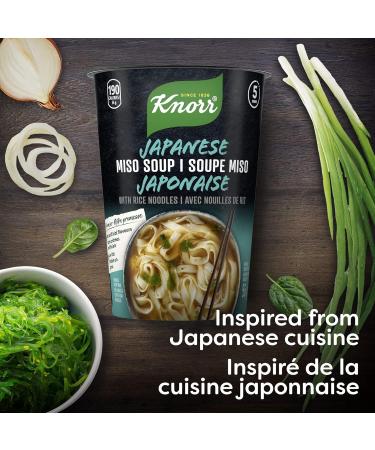 Knorr Rice Noodle Cup for a Light Soup Meal or Snack Ready in 5 mins Japanese Miso Low Fat Vegetarian and no Artificial Flavours Count of 8 (56g 8 448g) Miso 56 g (Pack of 8) - Buy Online on GoSupps.com