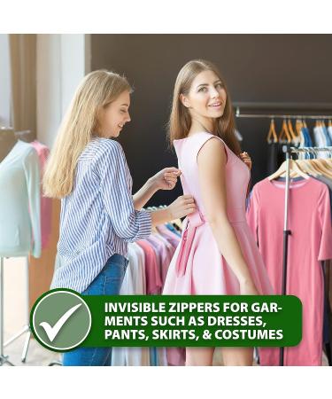 Nylon Invisible Zipper for Sewing 7 Inch Bulk - 20 Assorted Colors by Mandala Crafts - Buy Online on GoSupps.com