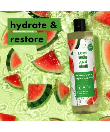 Love Beauty And Planet Watermelon Hyaluronic Acid Body Wash | Hydrating & Restoring | 100% Biodegradable | 20 fl oz - Buy Online on GoSupps.com