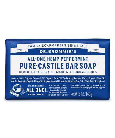 Dr. Bronner's Organic Pure-Castile Bar Soap Variety Gift Pack - Eucalyptus Peppermint Rose - 5oz Bars for Face, Body, Hair - Gentle & Moisturizing - Buy Online on GoSupps.com