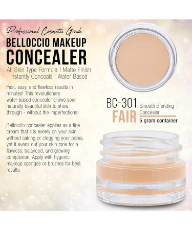 Belloccio High Definition Fair Makeup Concealer - 5g Jar for Imperfections & Dark Circles - Buy Online on GoSupps.com
